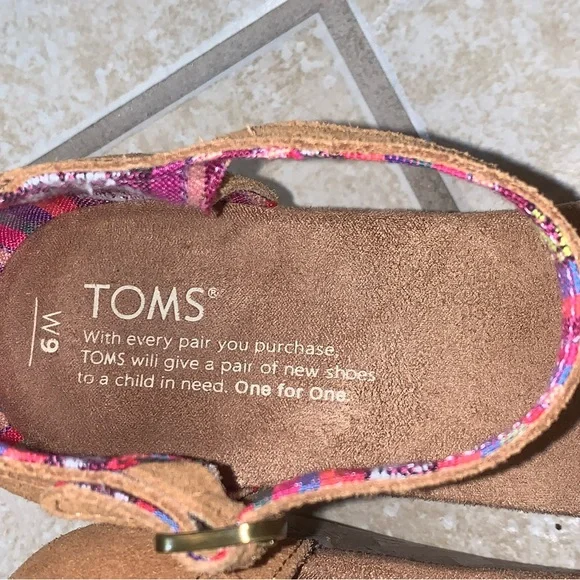 TOMS SUEDE WEDGES women’s heels size 9 -worn once - Picture 5 of 14